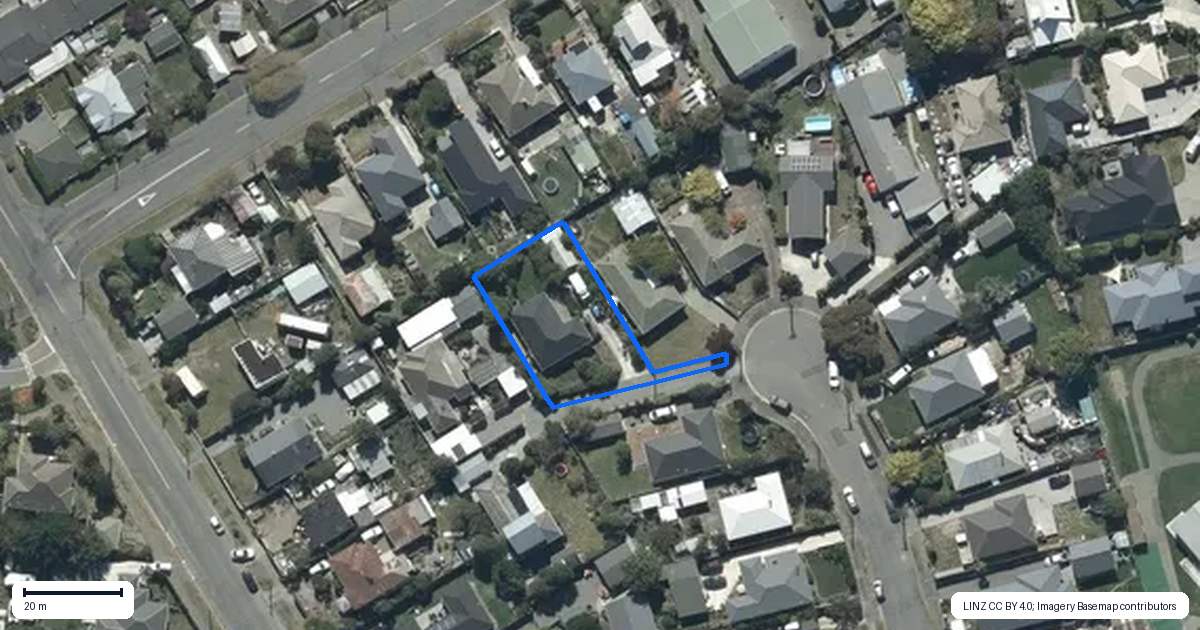 Property context map for 37 Leverett Place, North New Brighton, Christchurch