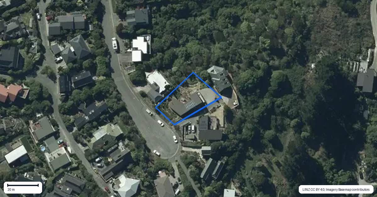 Property context map for 109 Santa Maria Avenue, Mount Pleasant, Christchurch