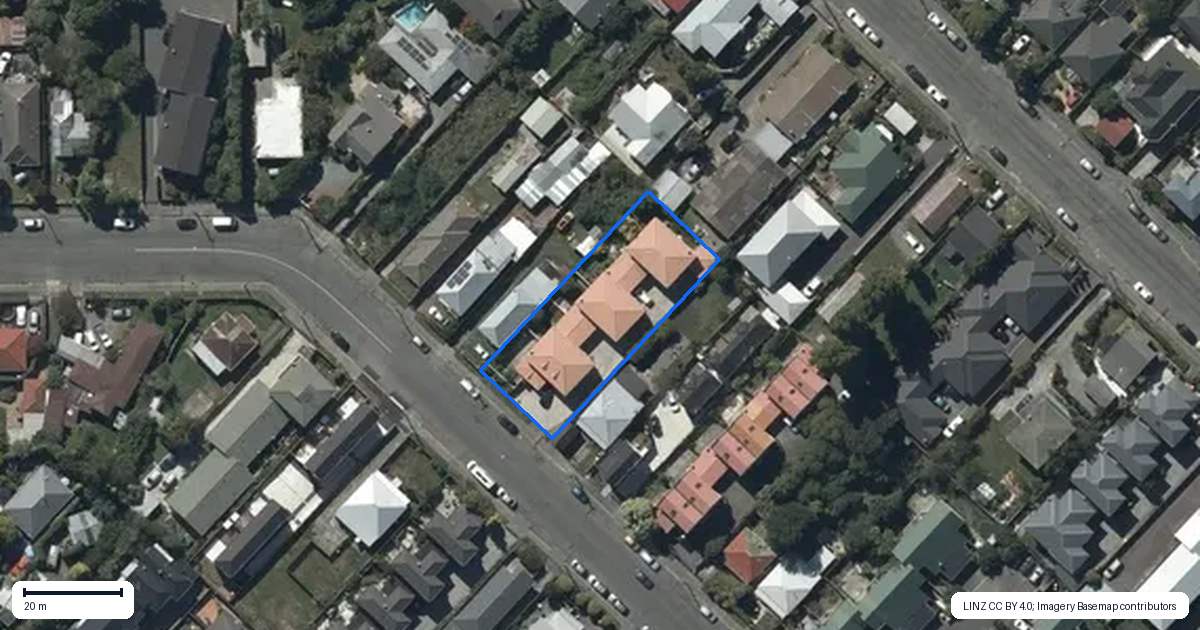 Property context map for 51C King Street, Sydenham, Christchurch