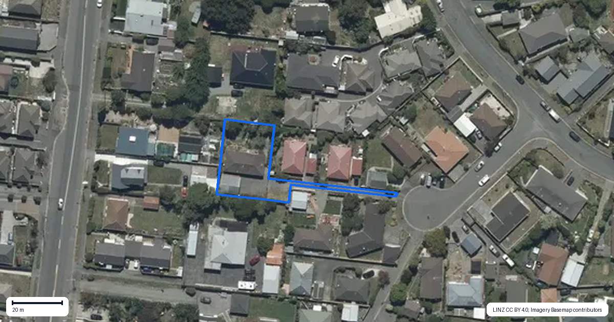 Property context map for 7 Heriott Close, Burwood, Christchurch