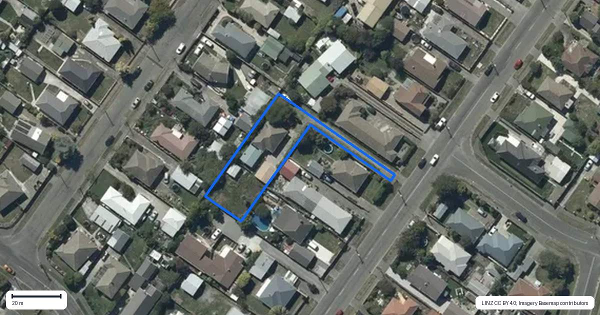 Property context map for 93 Hargood Street, Woolston, Christchurch