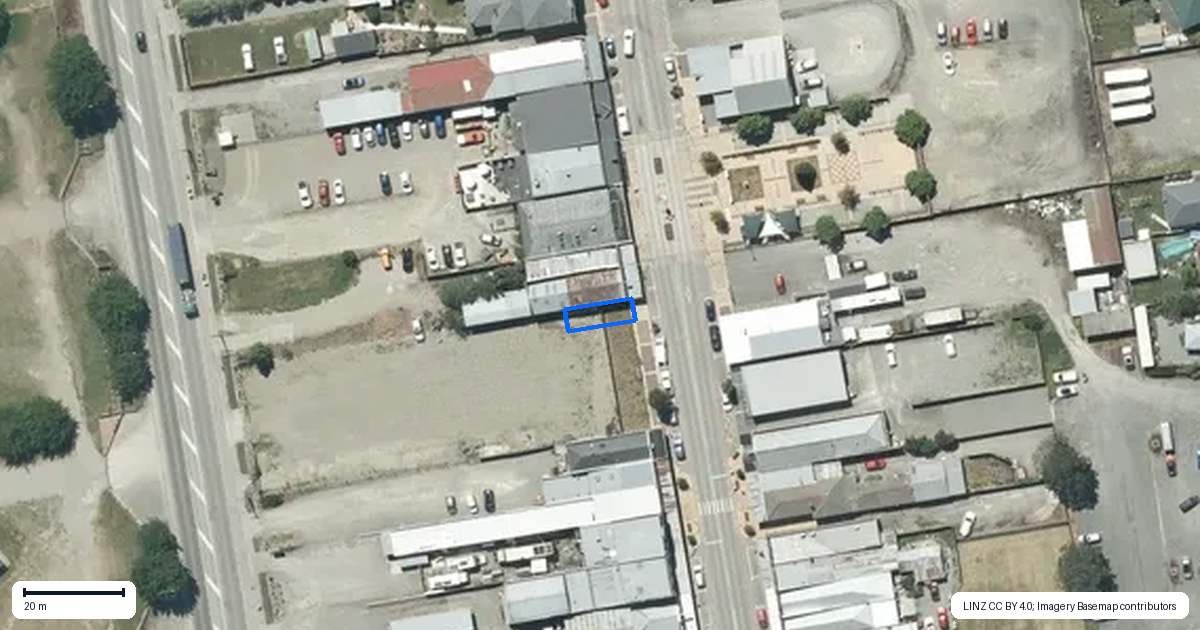 Property context map for 111 King Street, Temuka