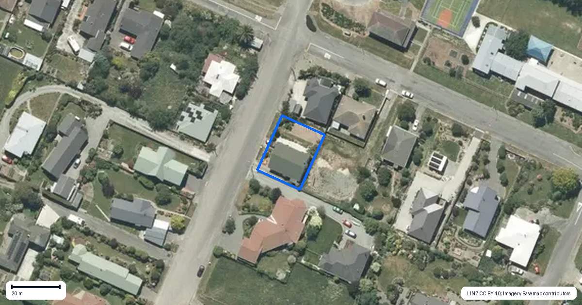 Property context map for 8 Kyber Street, Pleasant Point