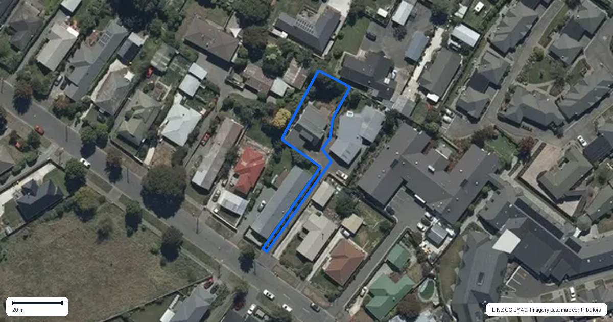 Property context map for 35 Colwyn Street, Bryndwr, Christchurch