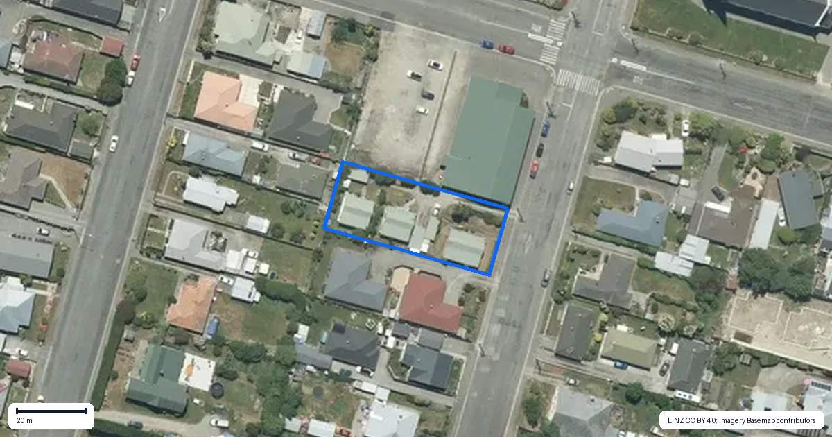 Property context map for 19B Wilkin Street, Temuka