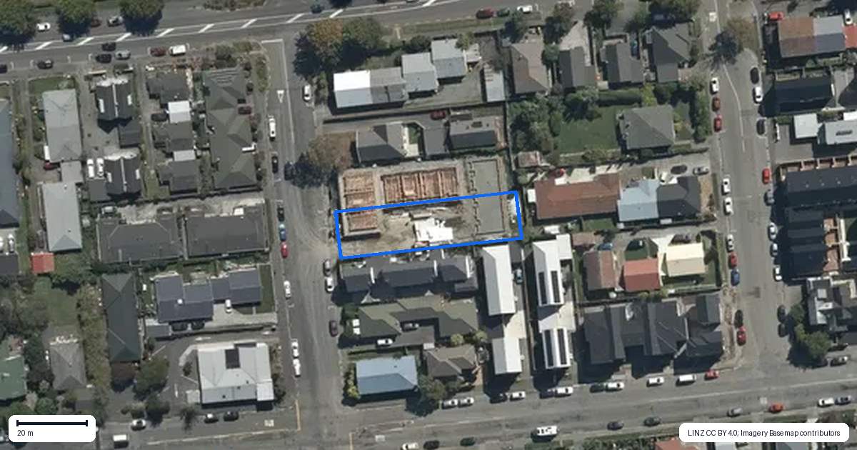 Property context map for 60 Division Street, Riccarton, Christchurch
