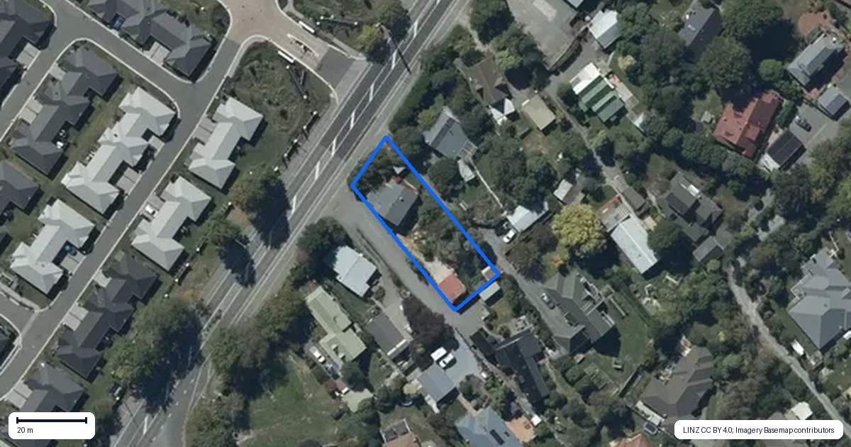 Property context map for 635 Springs Road, Prebbleton