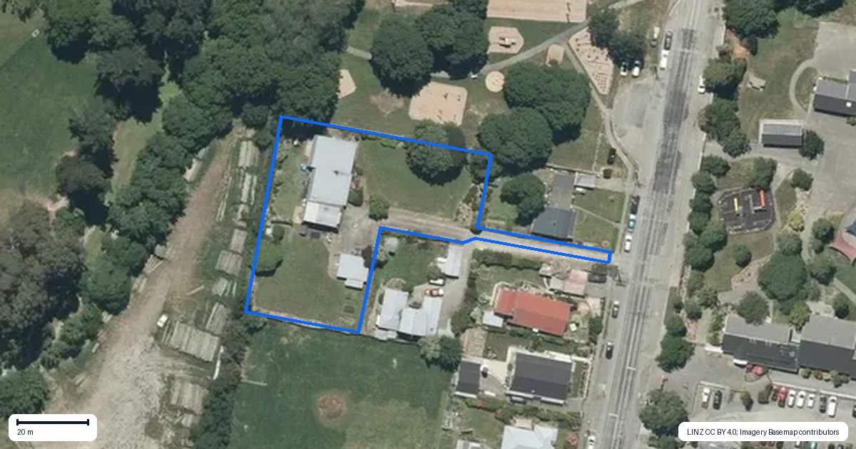 Property context map for 42 Halstead Road, Pleasant Point