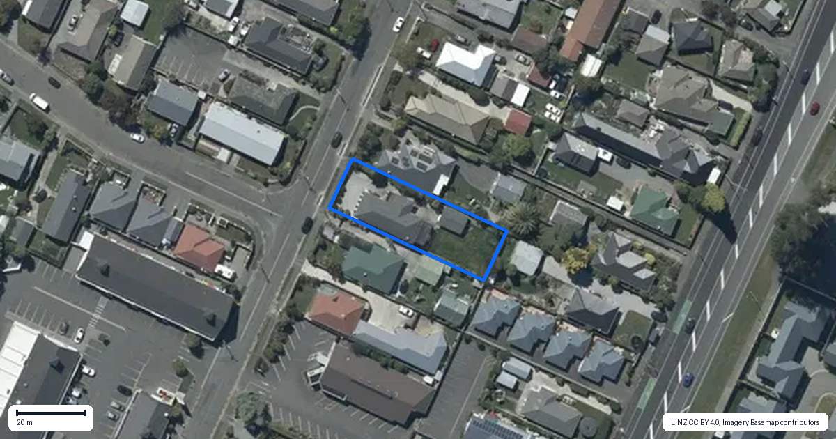Property context map for 42 Ensign Street, Halswell, Christchurch