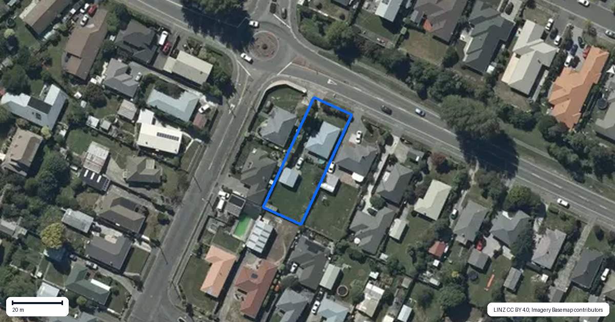 Property context map for 77 Dunbars Road, Halswell, Christchurch