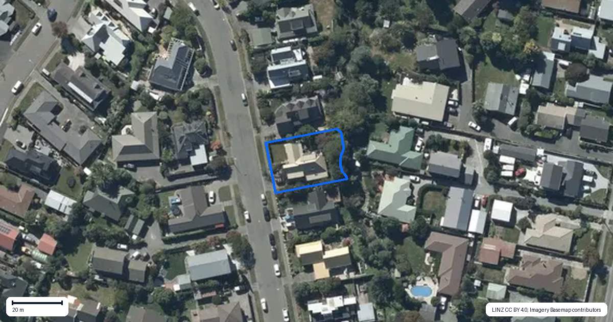 Property context map for 66 Muir Avenue, Halswell, Christchurch