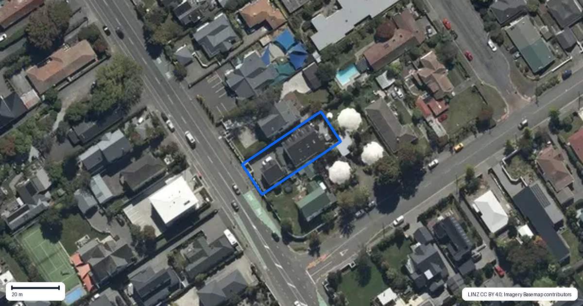 Property context map for 344 Papanui Road, Strowan, Christchurch