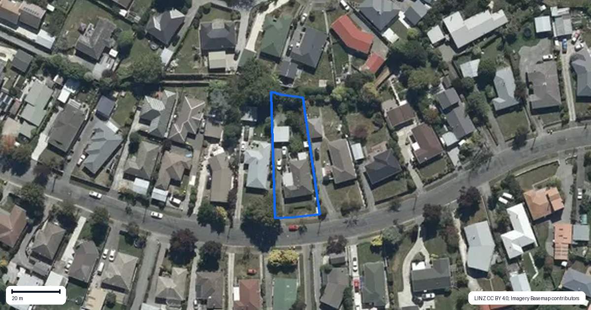 Property context map for 42 Glenmore Avenue, Casebrook, Christchurch