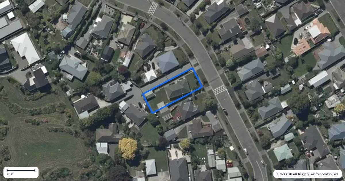 Property context map for 9 Kaiwara Street, Hoon Hay, Christchurch