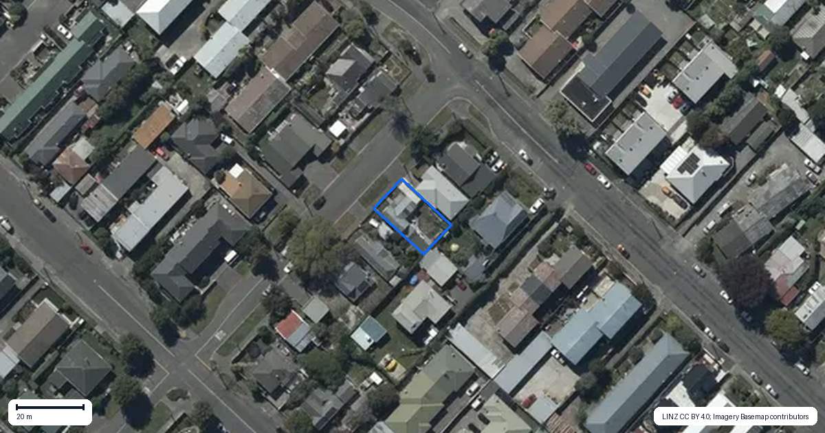 Property context map for 34 Montrose Street, Sydenham, Christchurch