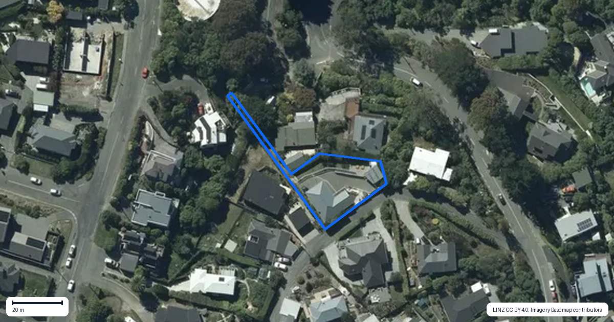 Property context map for 4 The Rise, Mount Pleasant, Christchurch