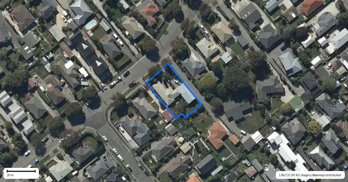 Property context map for 72 Rahera Street, Spreydon, Christchurch