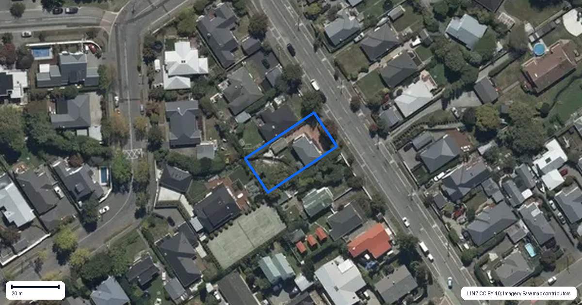 Property context map for 149 Rutland Street, St Albans, Christchurch