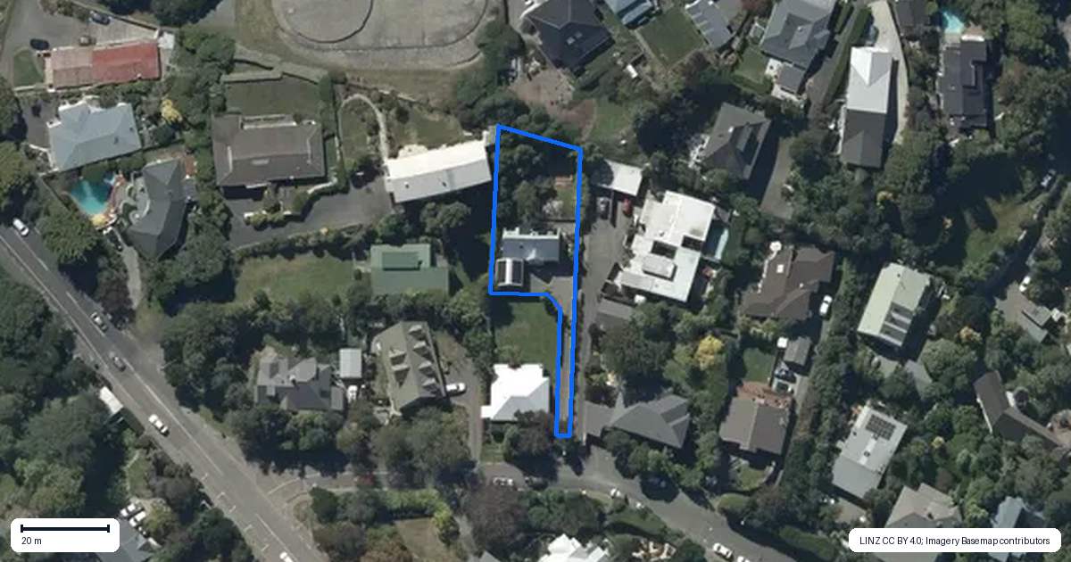 Property context map for 3A Whareora Terrace, Cashmere, Christchurch