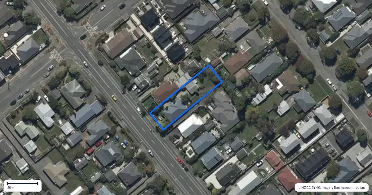 Property context map for 316 Lyttelton Street, Spreydon, Christchurch