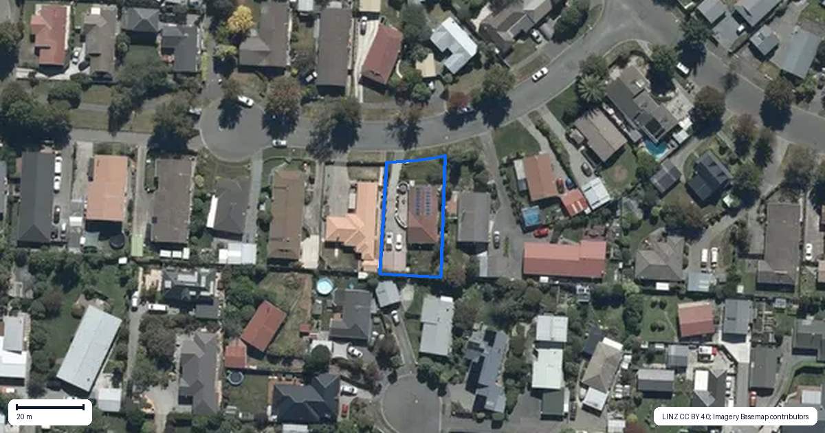 Property context map for 9 Wakelin Place, Redwood, Christchurch