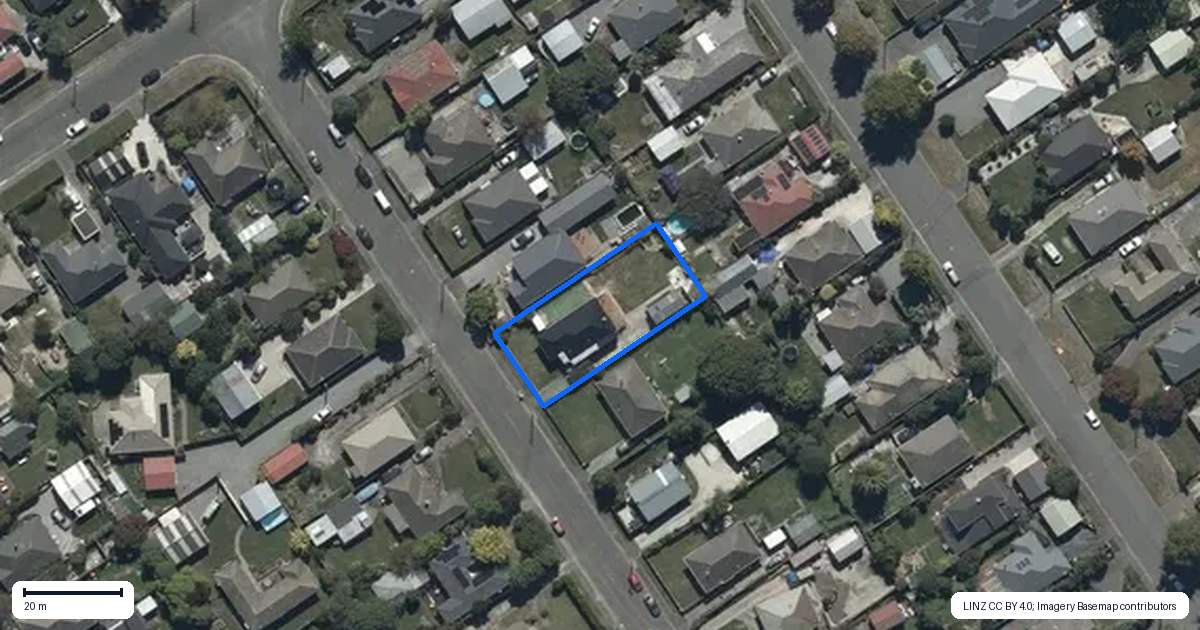 Property context map for 18 Bronwyn Street, Mairehau, Christchurch