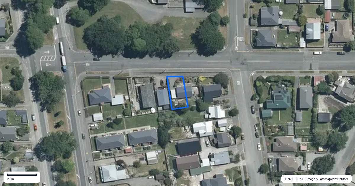 Property context map for 34 Catherine Street, Parkside, Timaru