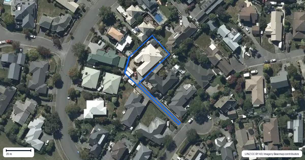 Property context map for 7 Hemingford Place, Halswell, Christchurch