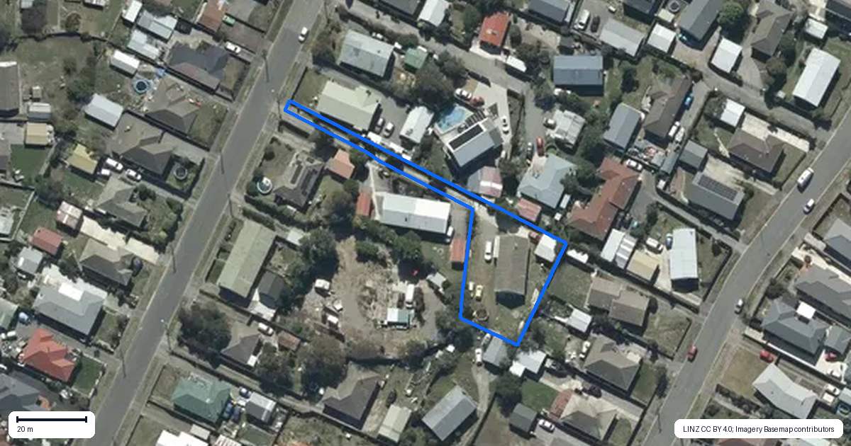 Property context map for 88 Eureka Street, Aranui, Christchurch