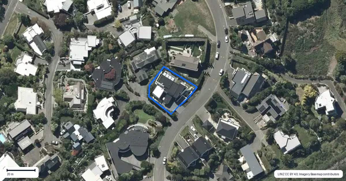 Property context map for 12 Harry Ell Drive, Cashmere, Christchurch