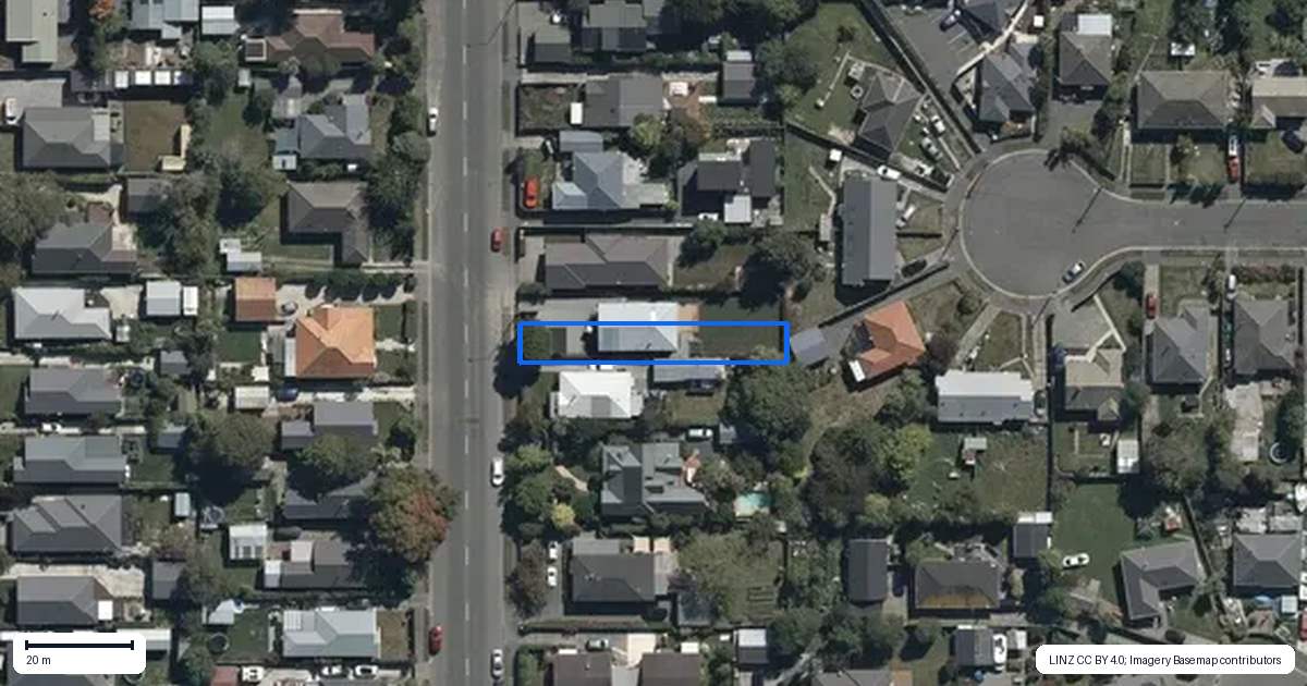 Property context map for 28 North Parade, Richmond, Christchurch