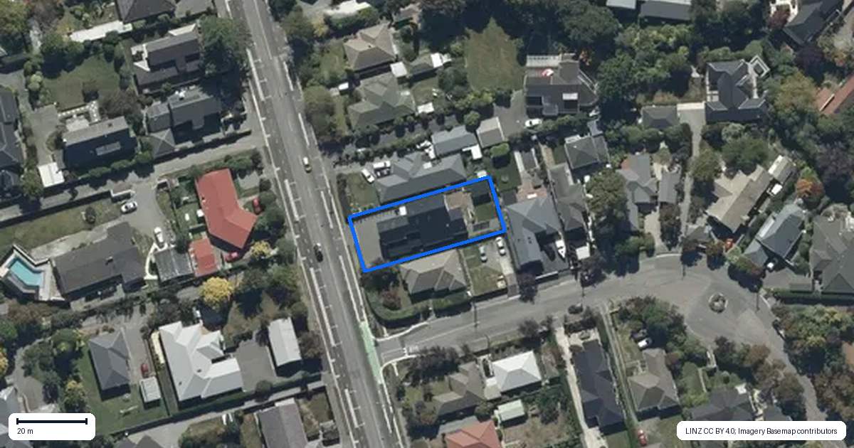 Property context map for 182 Ilam Road, Ilam, Christchurch