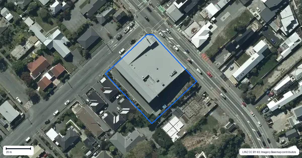 Property context map for 188 Main Road, Redcliffs, Christchurch