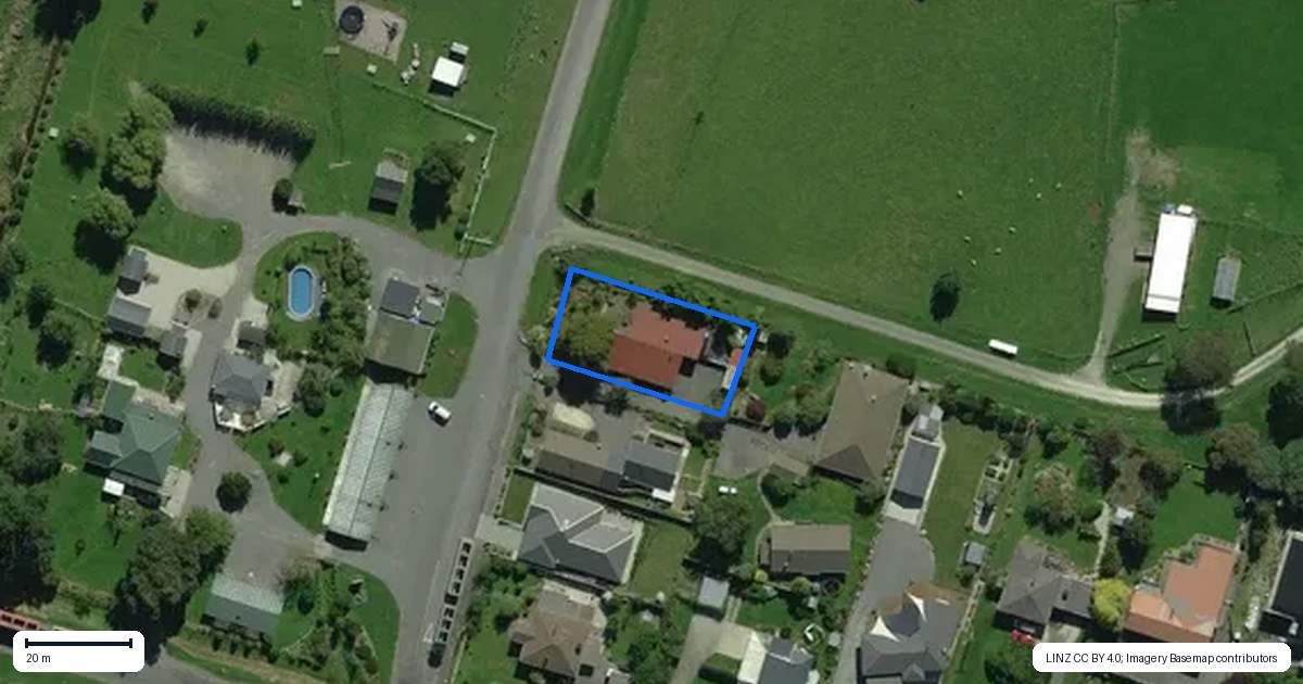 Property context map for 12 Levin Road, Cheviot