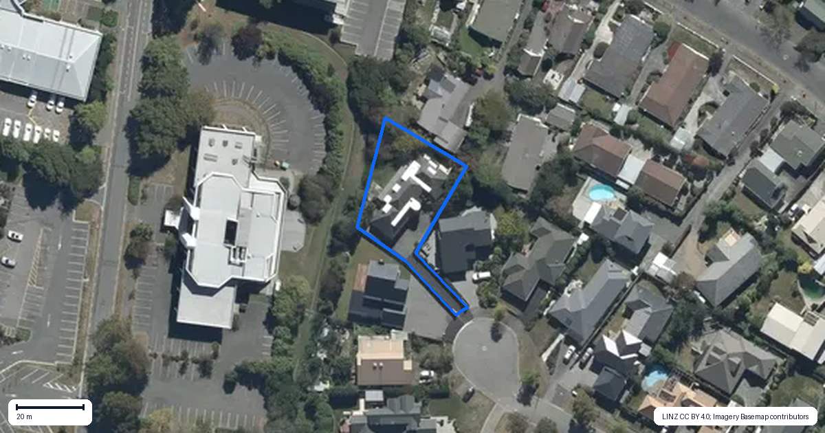 Property context map for 30 O'Connor Place, Burnside, Christchurch