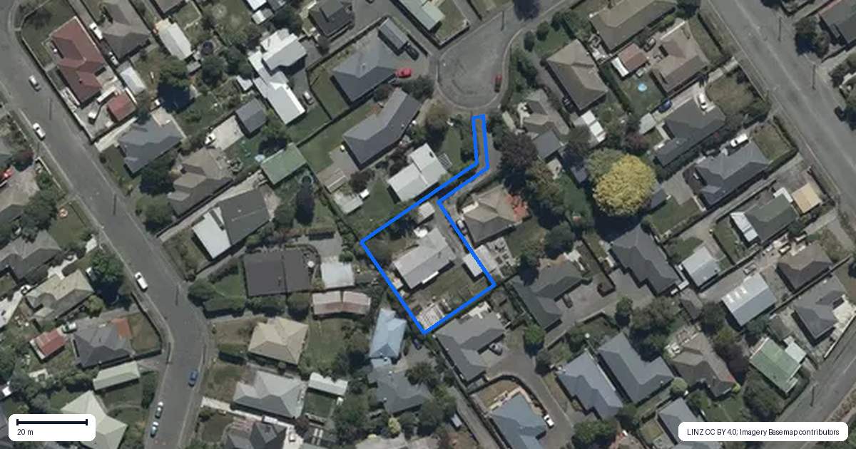 Property context map for 11 Yeovil Place, St Albans, Christchurch