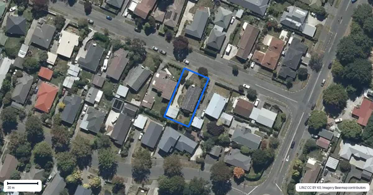 Property context map for 7 Ansonby Street, Russley, Christchurch