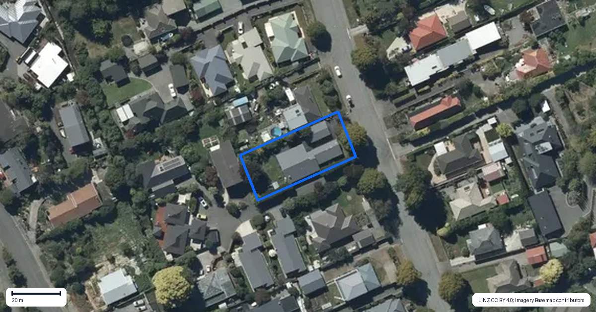 Property context map for 44 Bowenvale Avenue, Cashmere, Christchurch