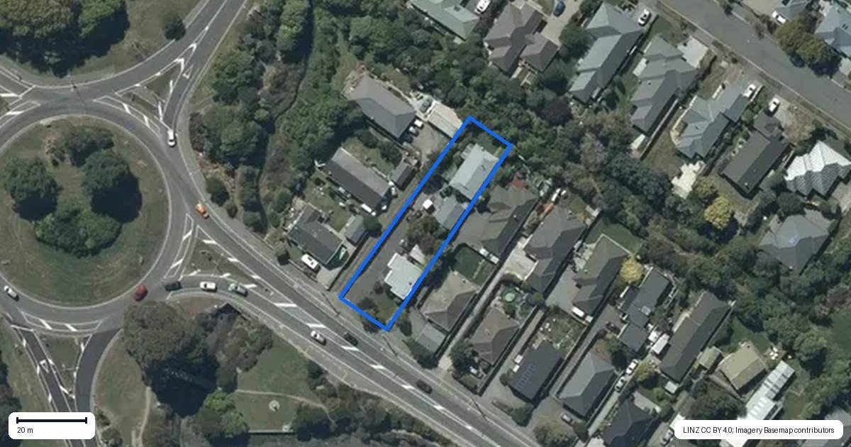 Property context map for 861 Ferry Road, Woolston, Christchurch