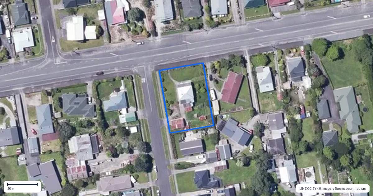 Property context map for 38 Brougham Street, Westport