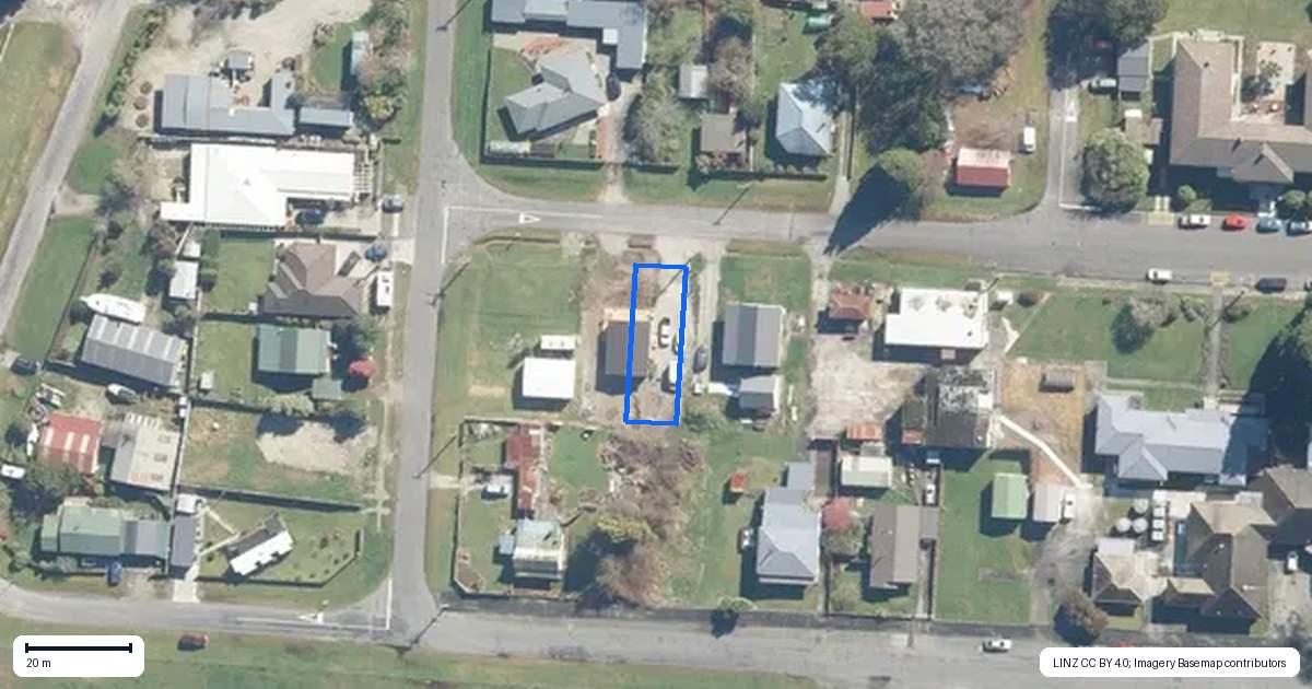 Property context map for 117 Shiel Street, Reefton