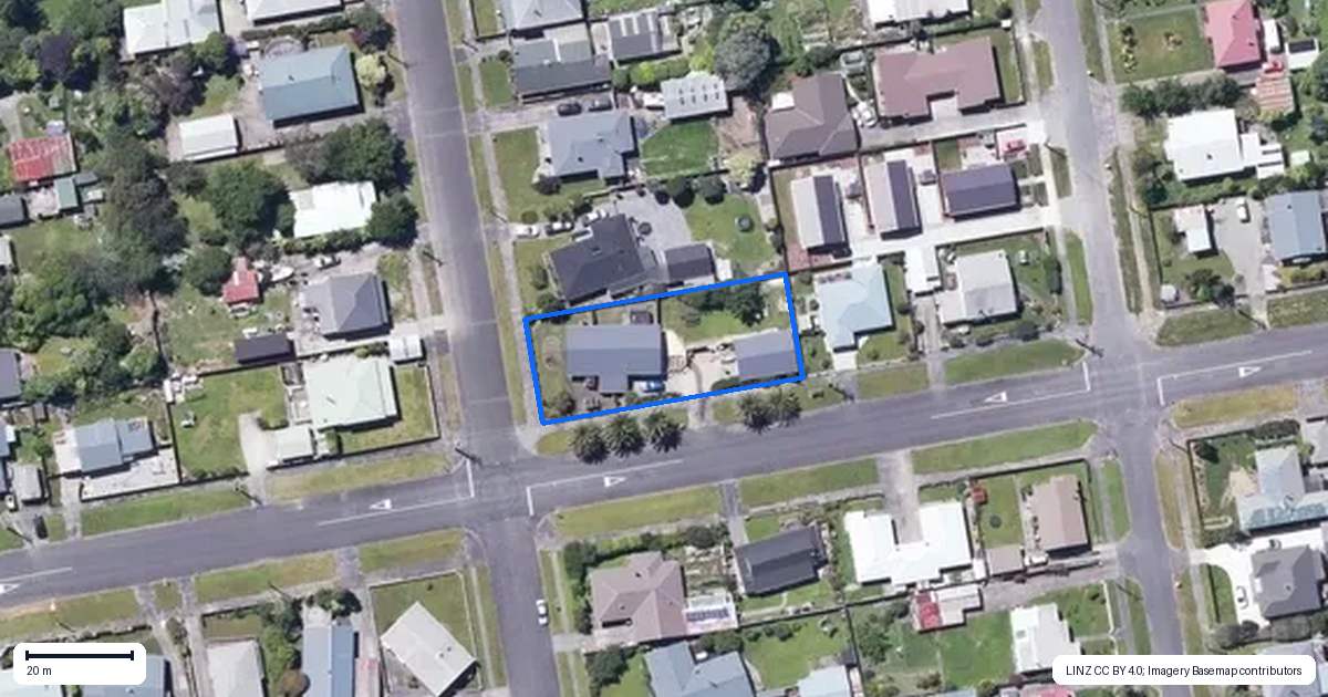 Property context map for 167 Peel Street, Westport