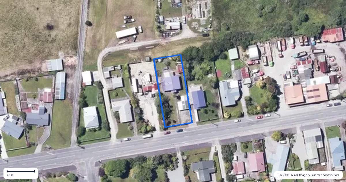 Property context map for 119 Brougham Street, Westport