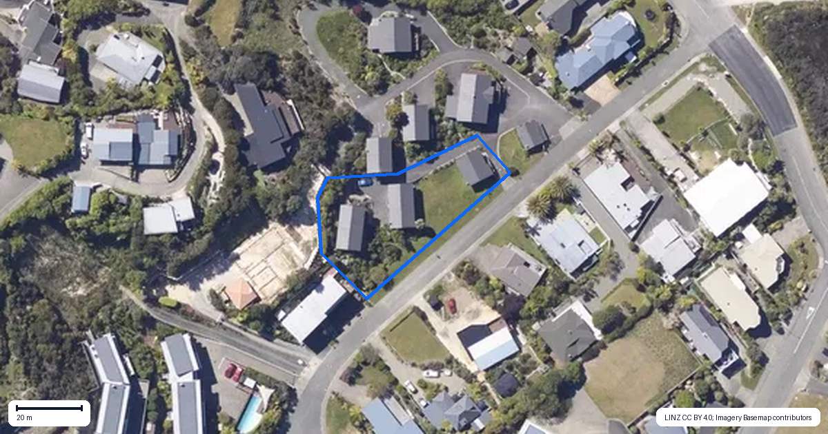 Property context map for 2/8 Kotare Place, Kaiteriteri, Motueka