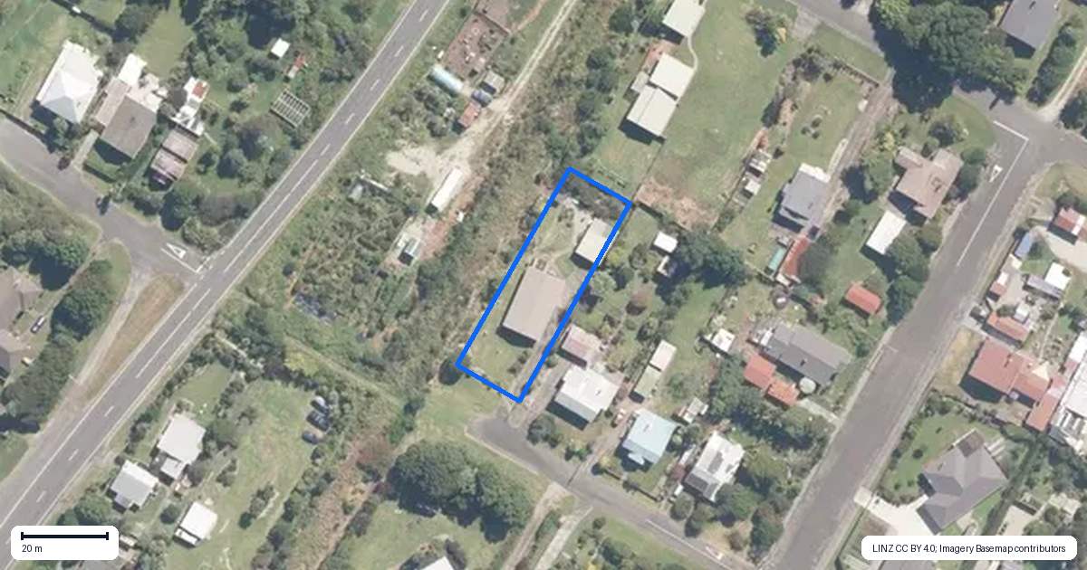 Property context map for 11 Corbett Street, Hector
