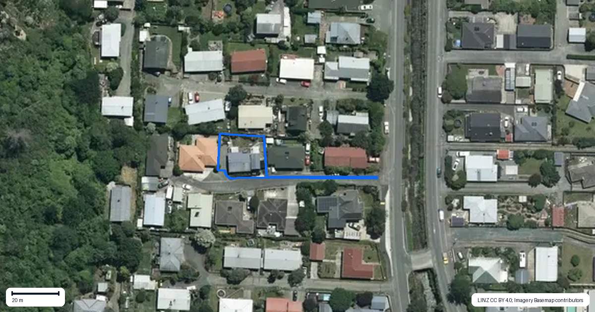 Property context map for 6 Newport Way, The Brook, Nelson
