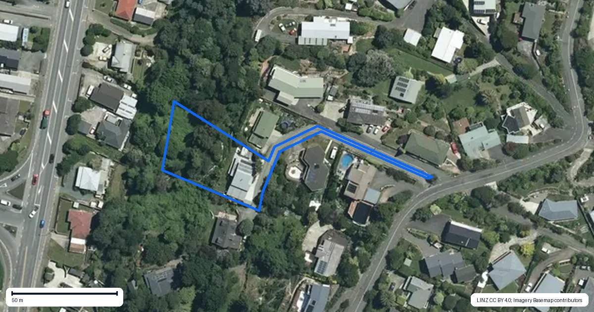 Property context map for 72A Chamberlain Street, Tahunanui, Nelson