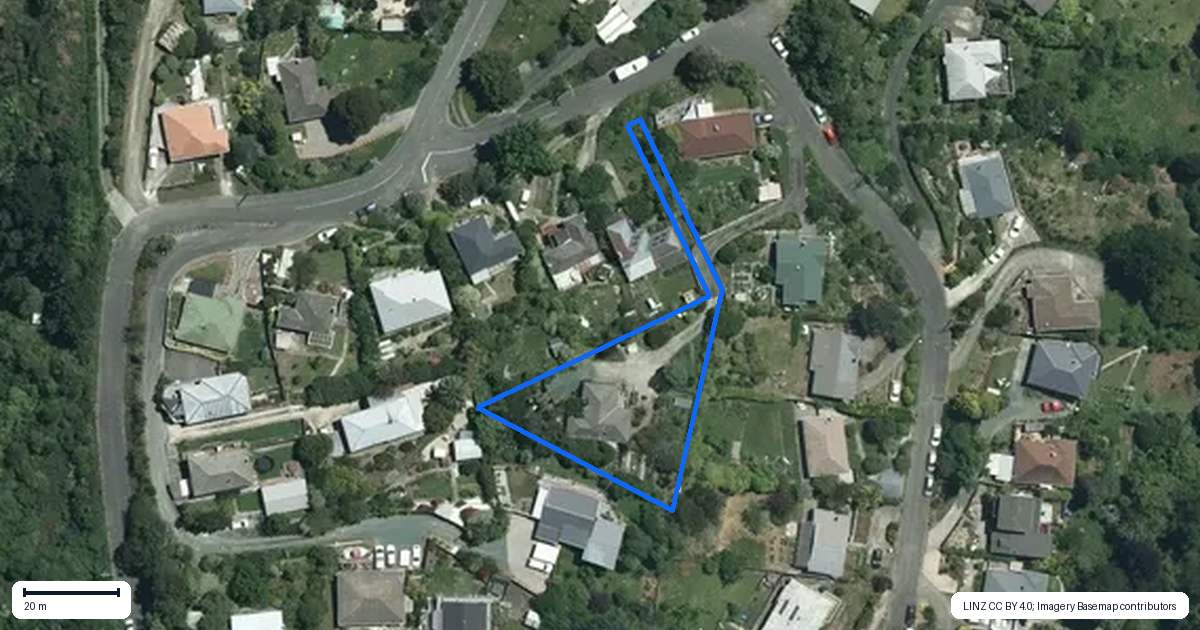 Property context map for 8 Thompson Terrace, Toi Toi, Nelson