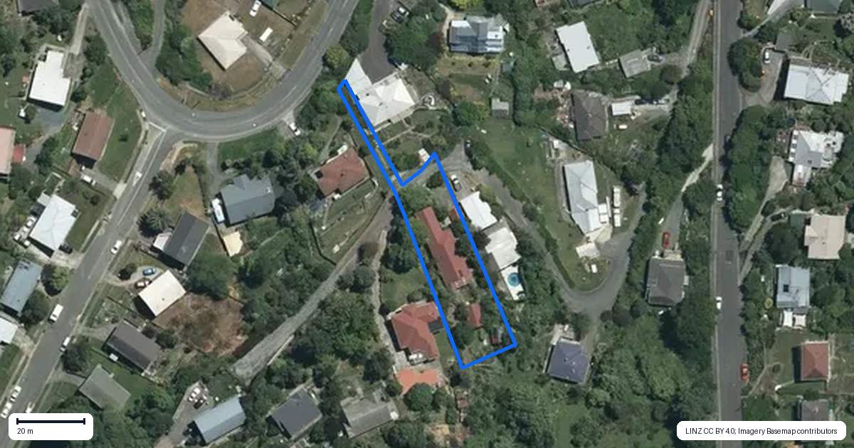 Property context map for 16 Brough Terrace, Washington Valley, Nelson