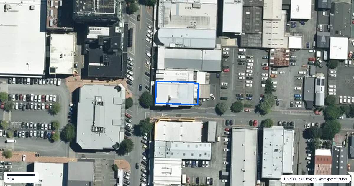 Property context map for 121 Trafalgar Street, Nelson